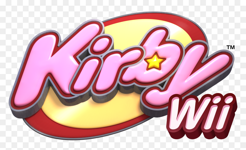 Kirby Wii Logo - Little Buddy Plush, HD Png Download - kirby logo png