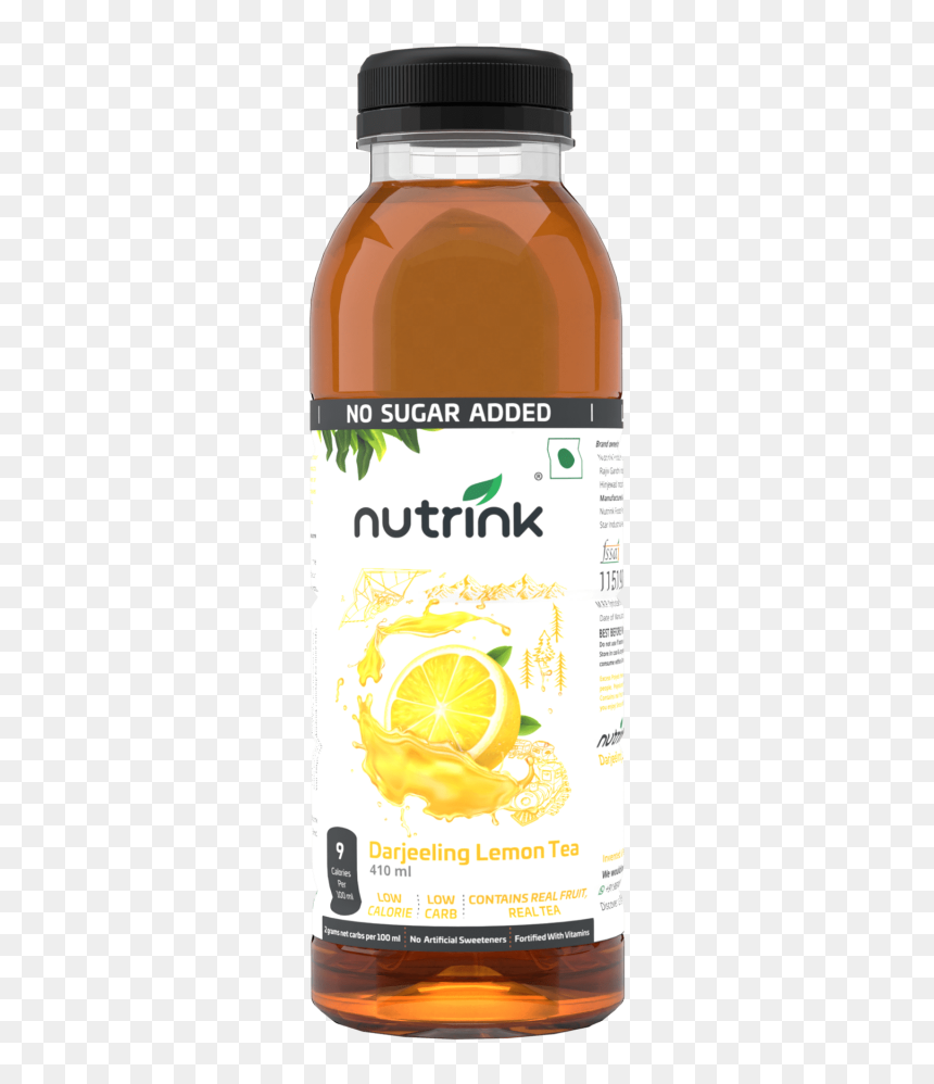 Bottle, HD Png Download - lemon tea png