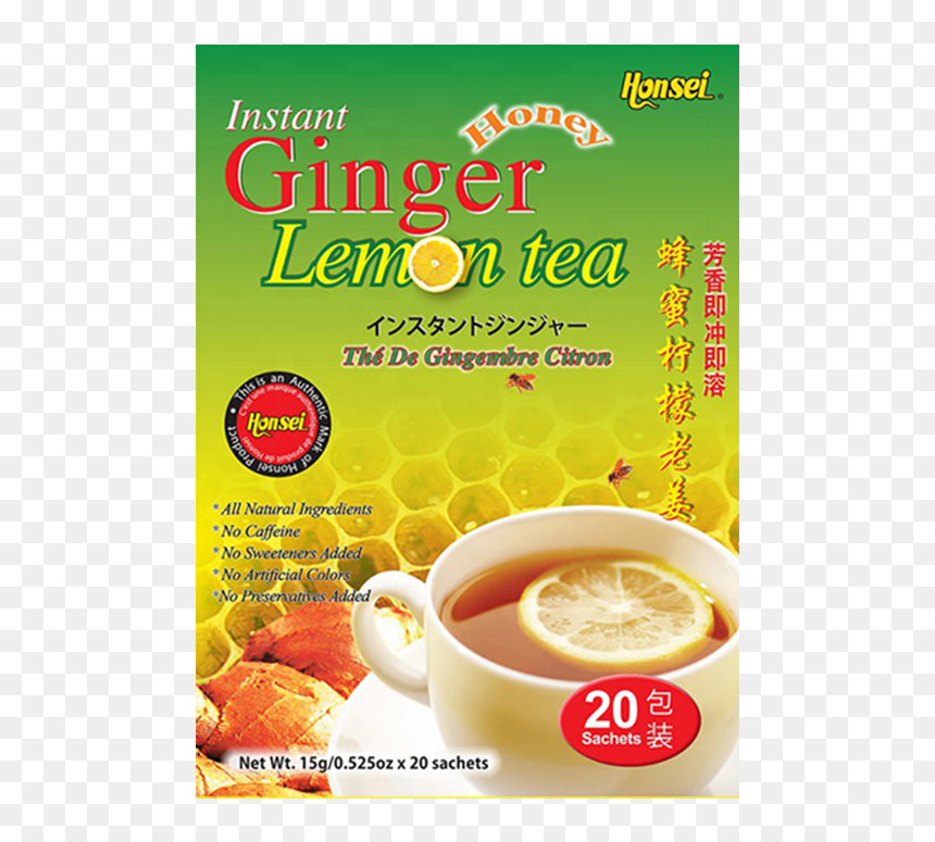 Ginger Lemon And Honey Tea Good, HD Png Download - lemon tea png