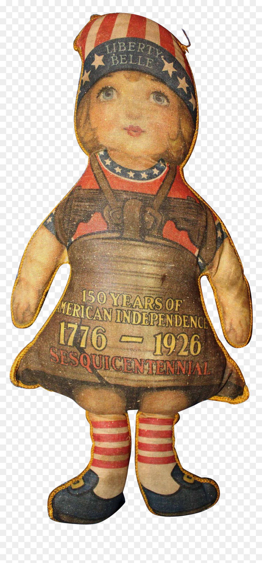 Liberty Bell Doll From Sesquicentennial - Illustration, HD Png Download - liberty bell png
