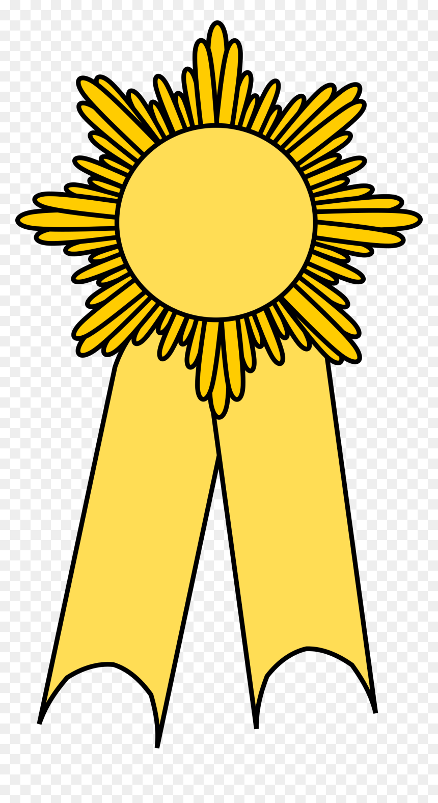 Prize Ribbon Gold Clip Arts - Girl Scout Gold Award Clip Art, HD Png Download - ribbon icon png