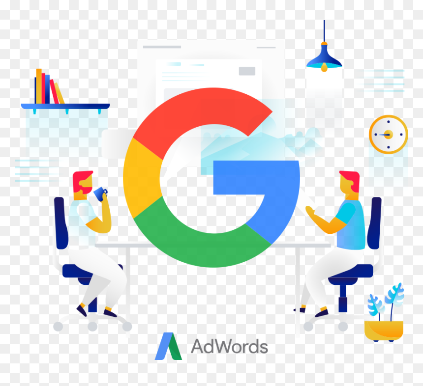 Logo Review Us On Google, HD Png Download - google adwords png