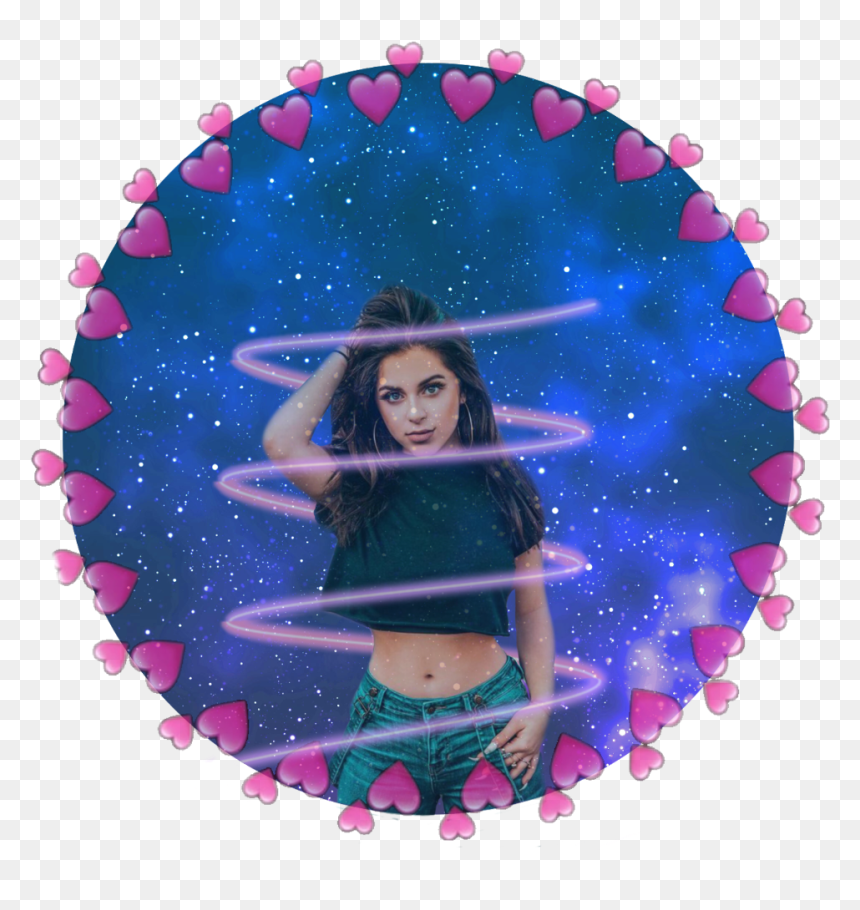 #babyariel #fabulous #hearts #spiral #galaxy #tumblr - Girl, HD Png Download - spiral galaxy png