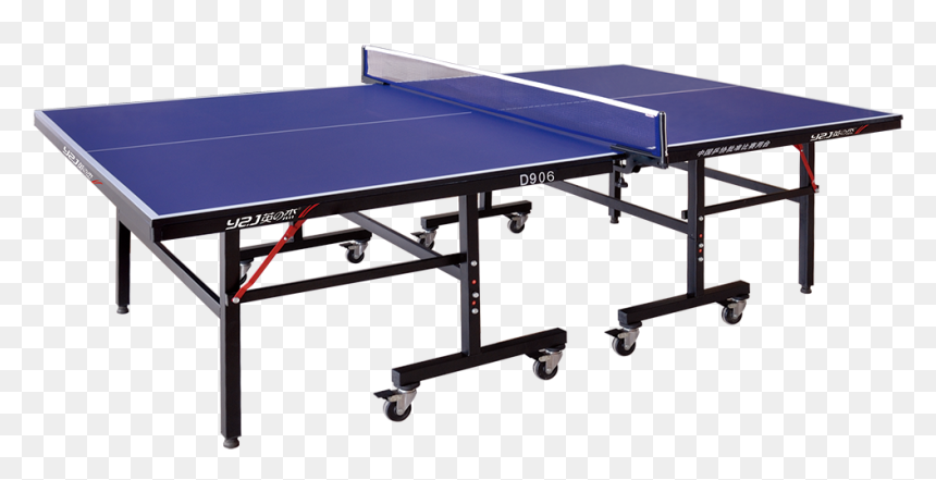 Jiangsud906 Single Folding Mobile Table Tennis Table, HD Png Download - table tennis png