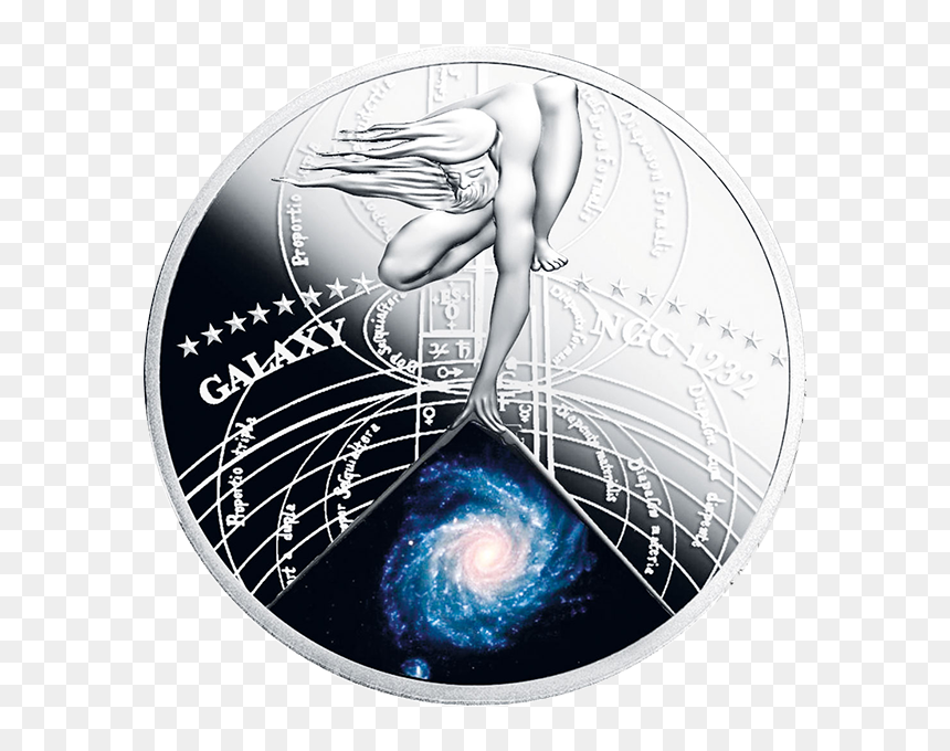 Silver Coin Galaxy, HD Png Download - spiral galaxy png