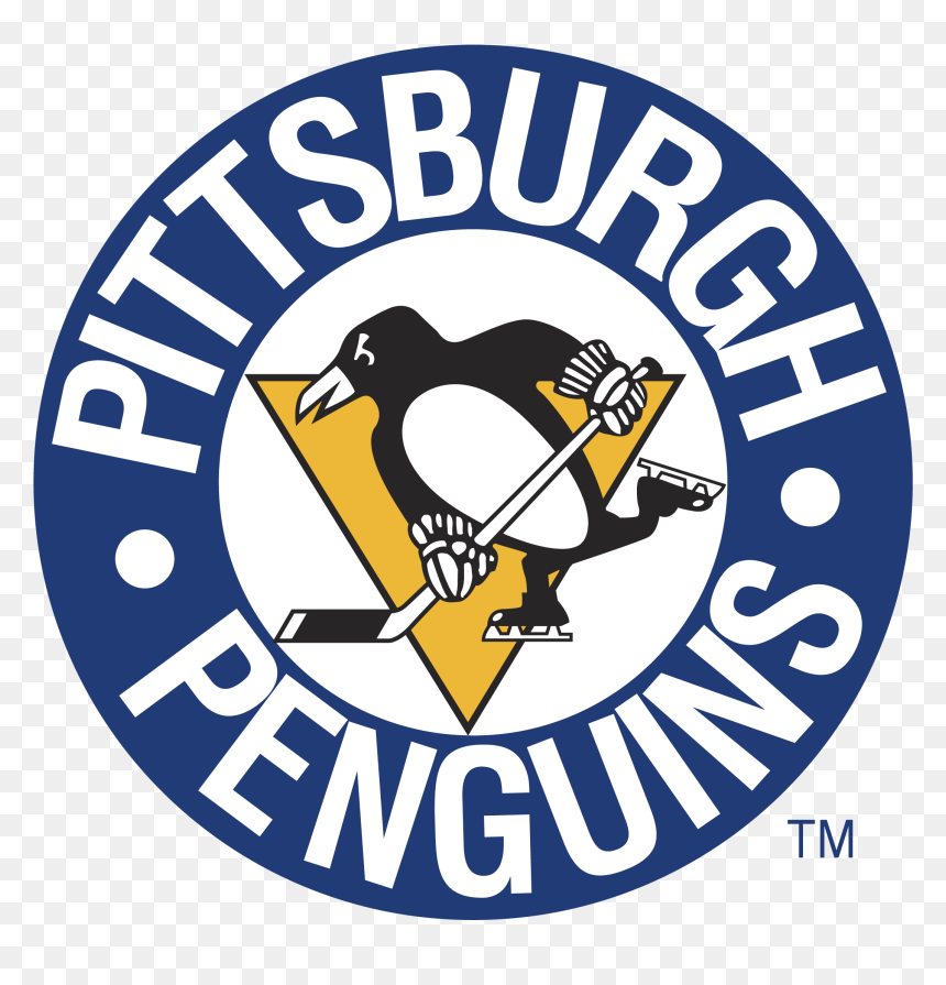 Logo Clipart Pittsburgh Penguin - Pittsburgh Penguins Logo Old, HD Png Download - pitt logo png