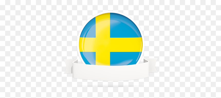 Flag With Empty Ribbon - Circle, HD Png Download - ribbon icon png