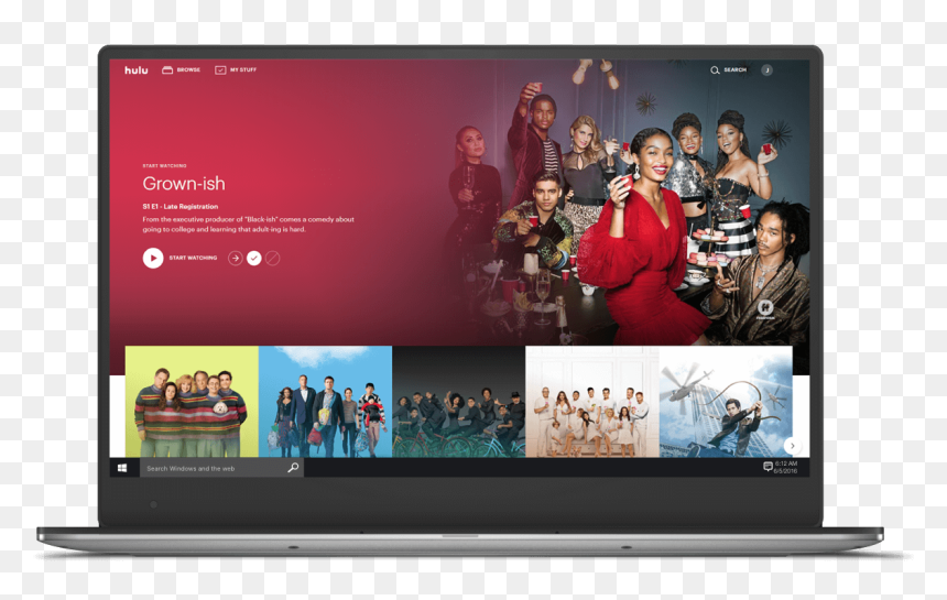 Hulu Screen - Grown Ish Tv, HD Png Download - hulu png