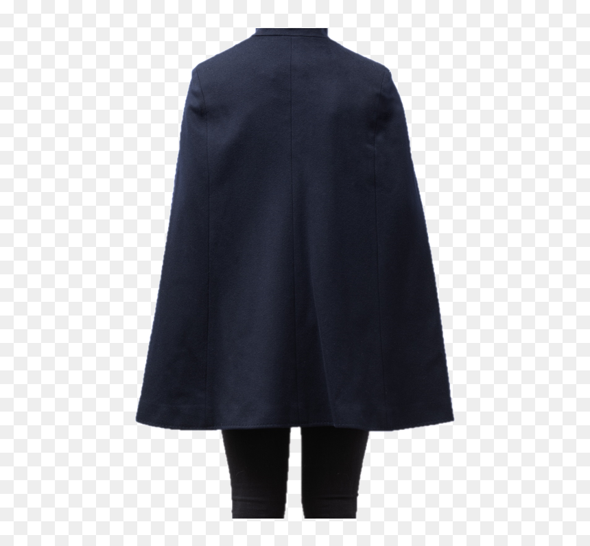Chic Cape Wool Fall Cape - Overcoat, HD Png Download - black cape png