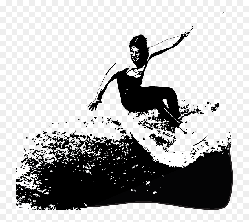 Roots Surf Festival Week - Illustration, HD Png Download - surfing png