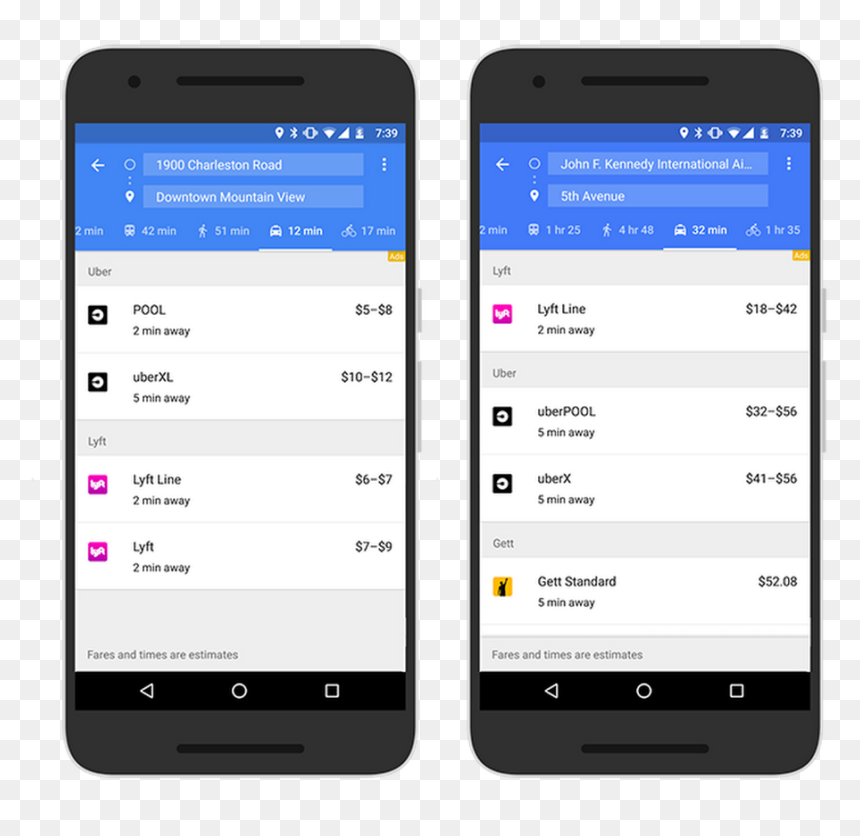Uber Lyft - Google Maps How To Arrive, HD Png Download - lyft png