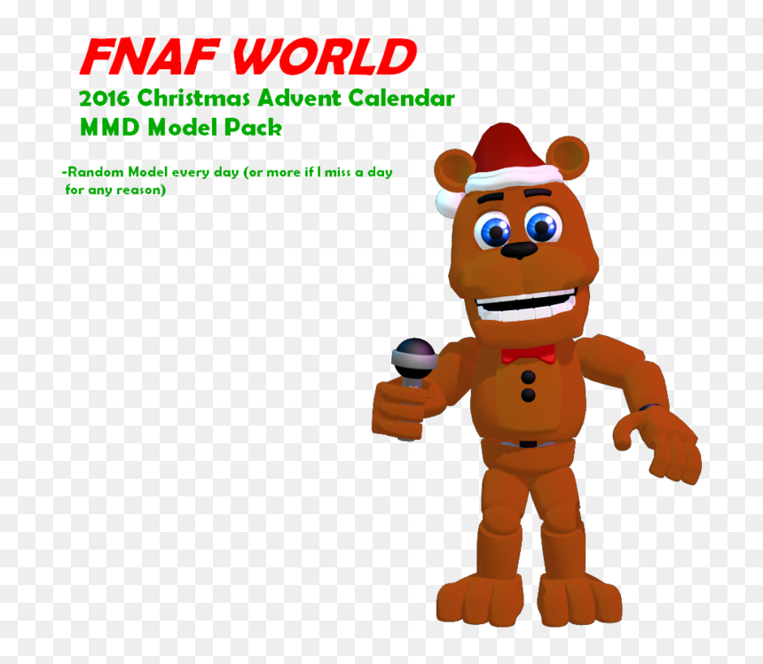 Christmas Advent Clipart Clip Art Black And White Download - Mmd Fnaf World, HD Png Download - fnaf world png