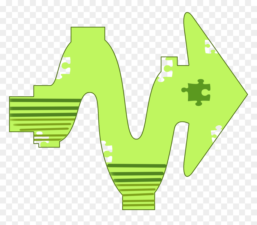 Arrow Green Fresh Jigsaw Png And Psd - Slope, Transparent Png - jigsaw png