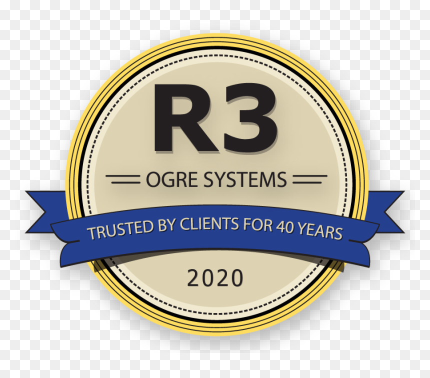 40 Years Badge Graphic With R3 Drop Shadow 2020-01 - Circle, HD Png Download - ogre png