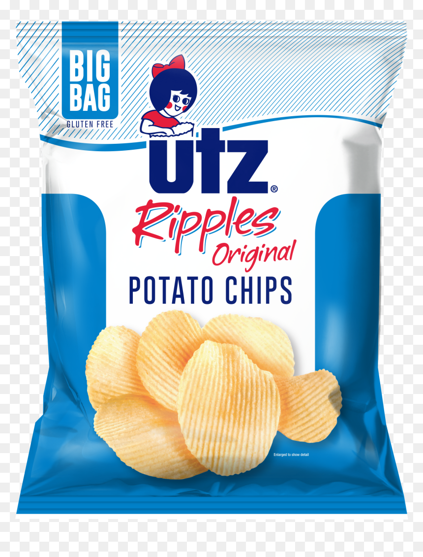 Utz Ripples Potato Chips,, HD Png Download - finger chips png