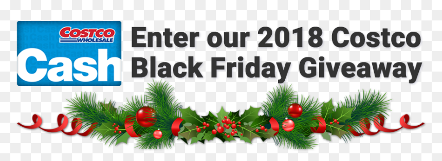 Black Friday Giveaway - Christmas Tree, HD Png Download - costco png