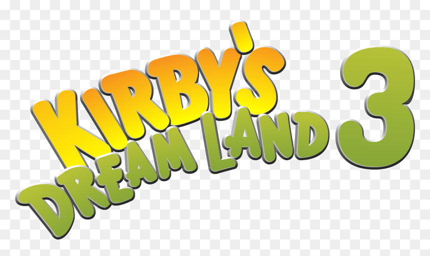 Kirby's Dream Land 3 Logo, HD Png Download - kirby logo png