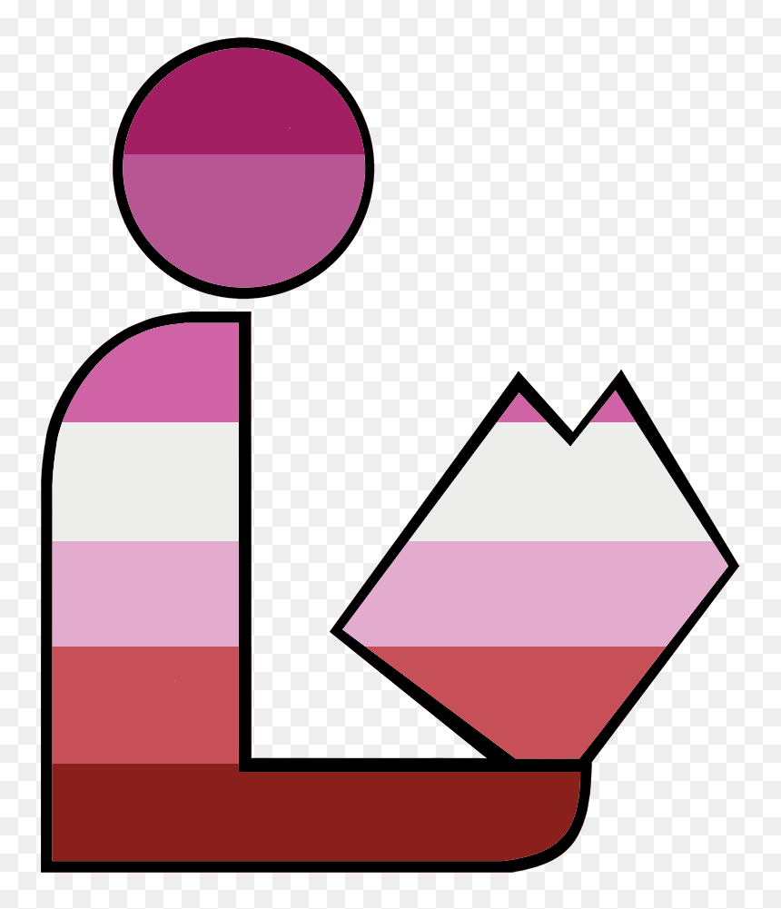 Lesbian Pride Library Logo - Library Logos, HD Png Download - pride png