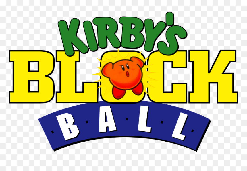 Kirby"s Block Ball Logo - Kirby Block Ball Logo, HD Png Download - kirby logo png