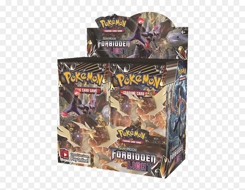 Pokemon Forbidden Light Booster Box, HD Png Download - pokemon cards png