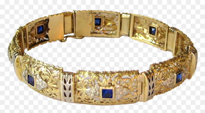 18 Karat Gold Bangles, HD Png Download - gold bracelet png