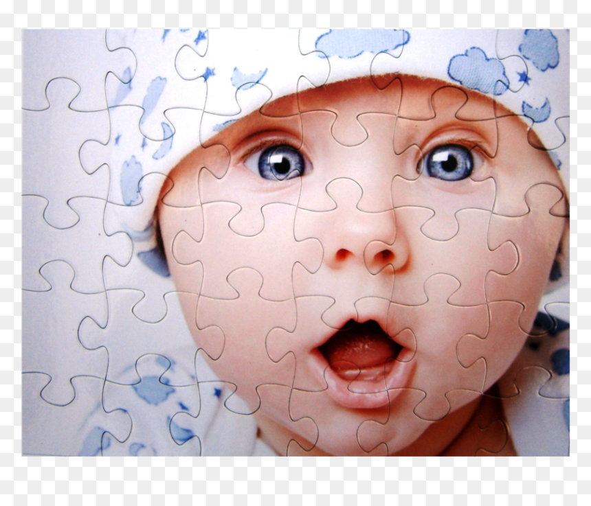 Jigsaw Puzzle Custom Printed Picture - Baby, HD Png Download - jigsaw png