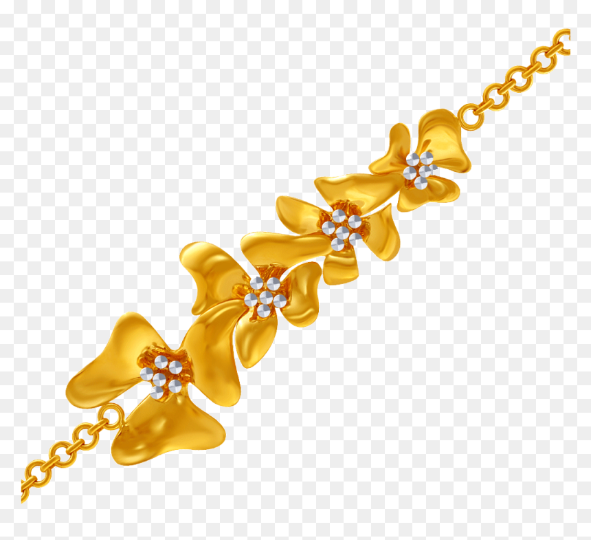 10kt Yellow Gold Bracelet For Women - Necklace, HD Png Download - gold bracelet png