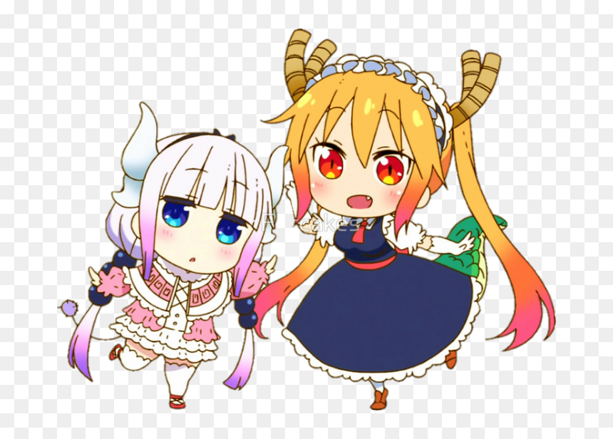 #tohru #kanna Kamui #happiness #kobayashi-san Chi No - Miss Kobayashi's Dragon Maid Chibi, HD Png Download - kanna png