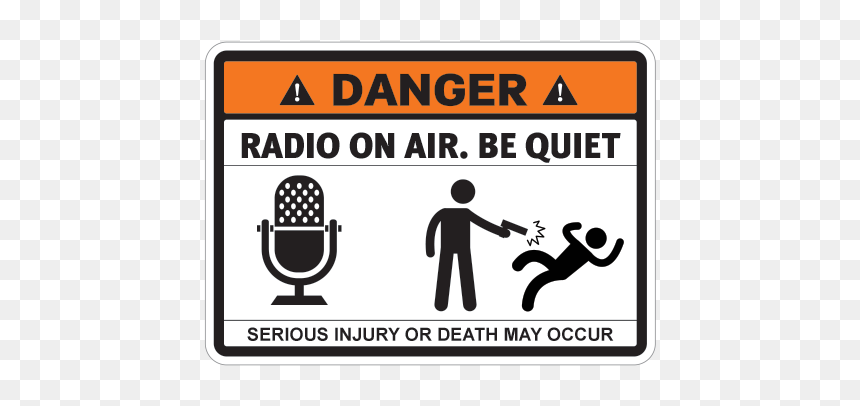 Danger Radio On Air - Stay Away From Server Room, HD Png Download - on air sign png