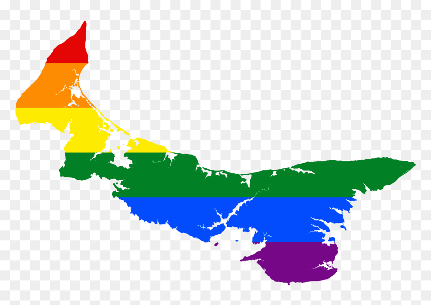 Vector Royalty Free Download File Lgbt Flag Of Prince - Prince Edward Island Vector, HD Png Download - lgbt flag png