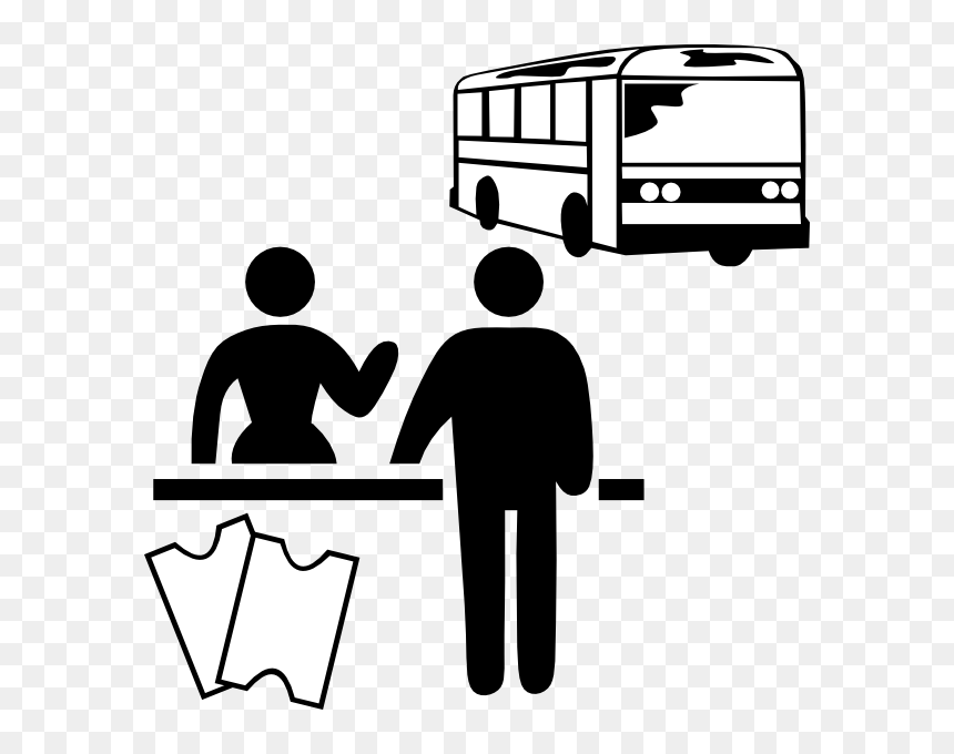 Concierge Hotel Computer Icons Clip Art - Bus Cartoon Png Black And White, Transparent Png - diva png