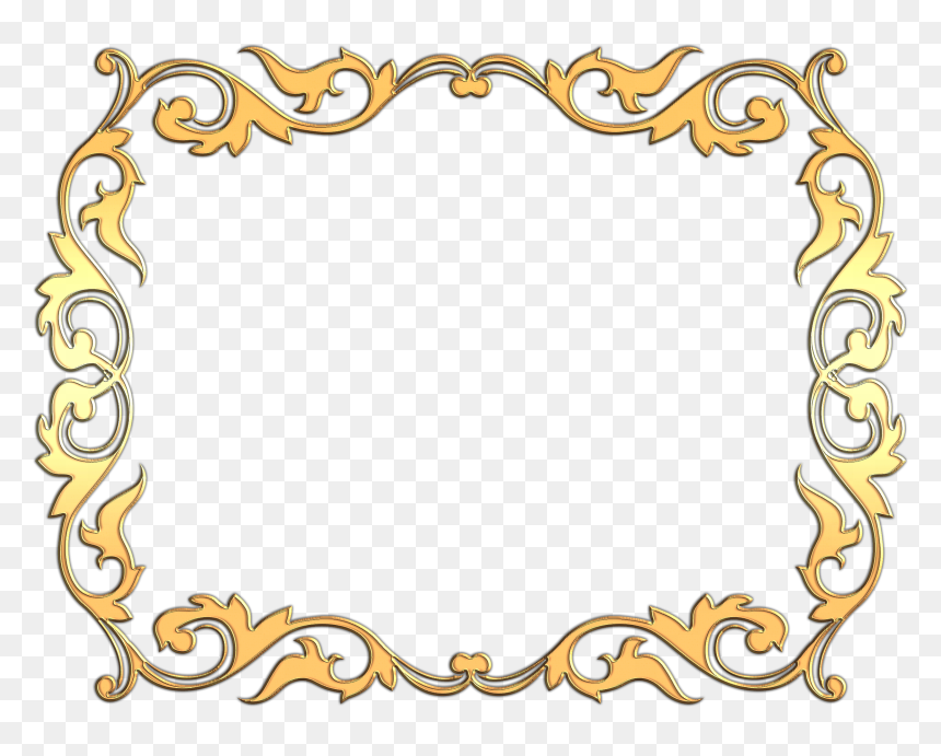 Bordes Decorativos Religiosos - Bordes Decorativos Dorados, HD Png Download - bordes png