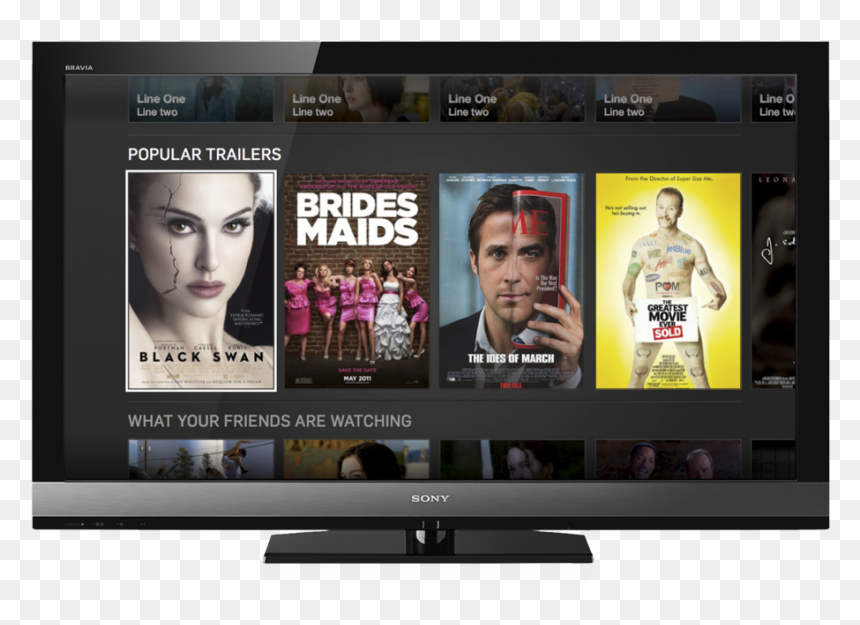 Hulu Tv Mock Up 2 Clear - Black Swan Poster, HD Png Download - hulu png