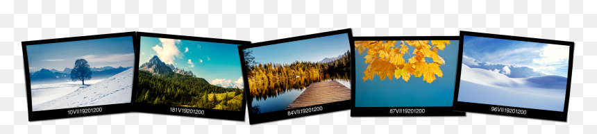Led-backlit Lcd Display, HD Png Download - polaroid border png