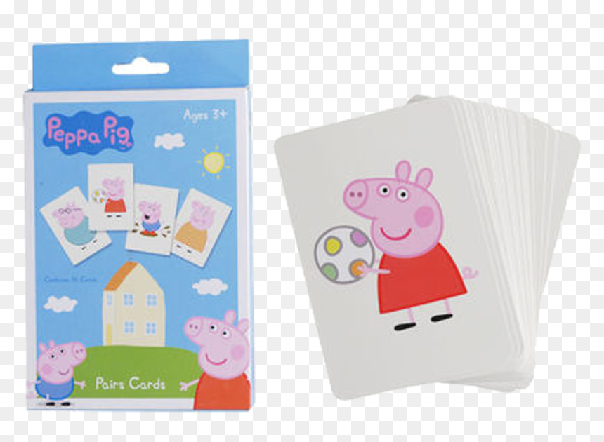 Peppa Pig Pairs Card Game, HD Png Download - peppa pig characters png