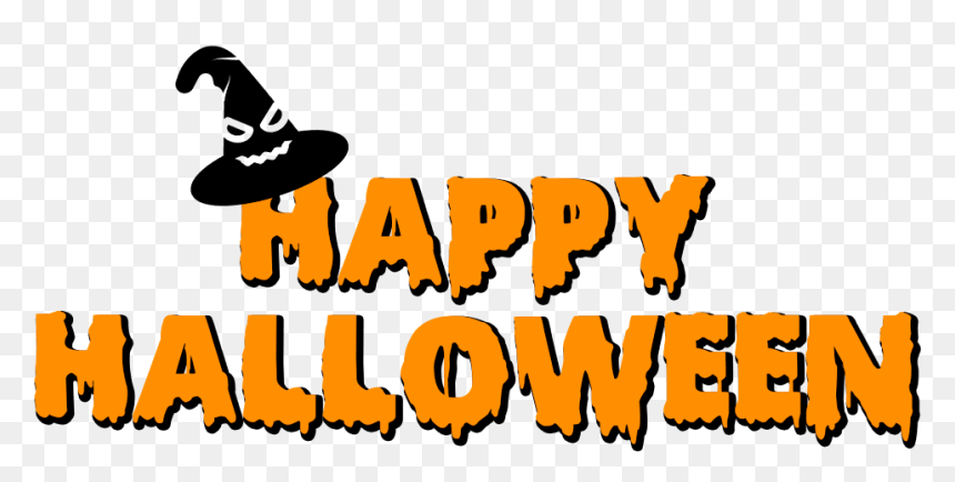Happy Halloween Witch Hat Transparent Png - Graphic Design, Png Download - halloween witch png