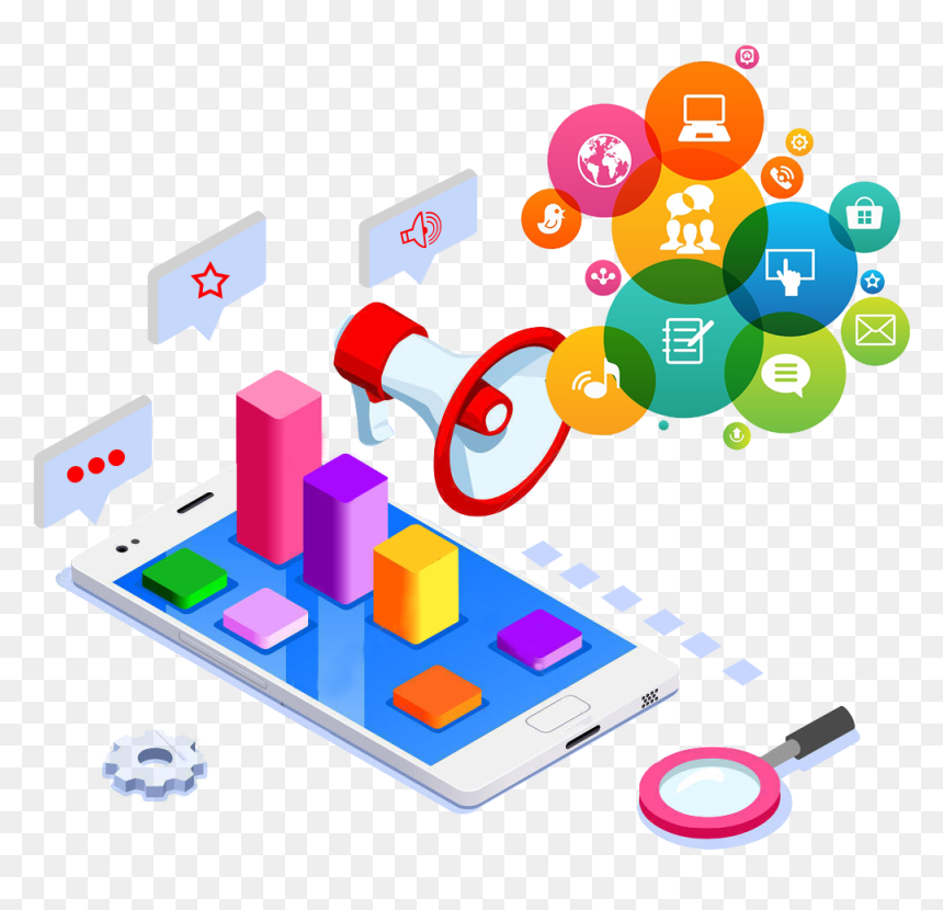 Social Media Marketing Services - Social Media Promotion Png, Transparent Png - social media marketing png