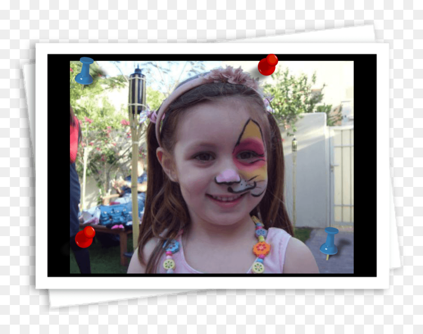 Face Painting For Kids - Girl, HD Png Download - face painting png