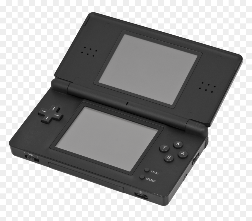 Nintendo Ds Lite Black Open - Nintendo Ds Lite, HD Png Download - nintendo ds png
