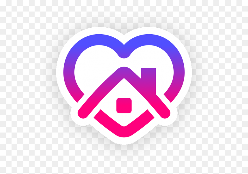 The Sign Depicts A House In The Heart - Stay Home Instagram Sticker, HD Png Download - instagrampng