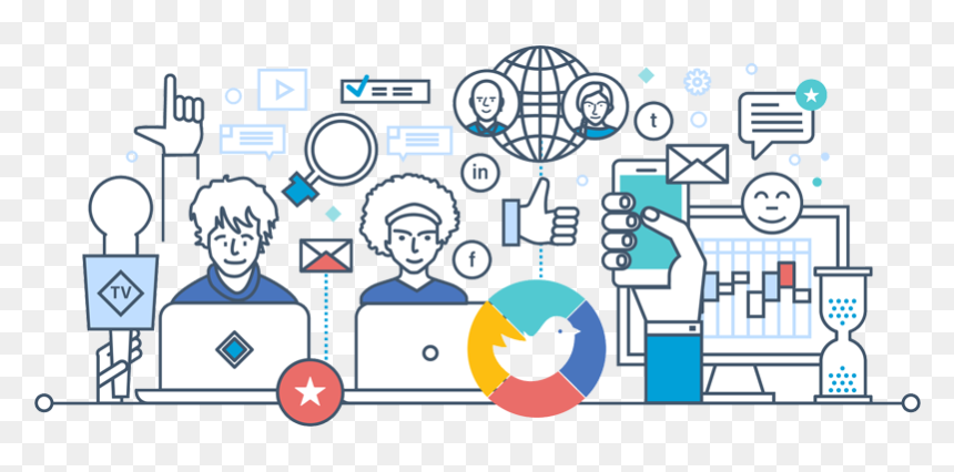 Social Media Marketing - Illustration, HD Png Download - social media marketing png