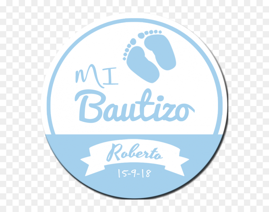 Bautizo Pies Azules - Label, HD Png Download - mi bautizo png