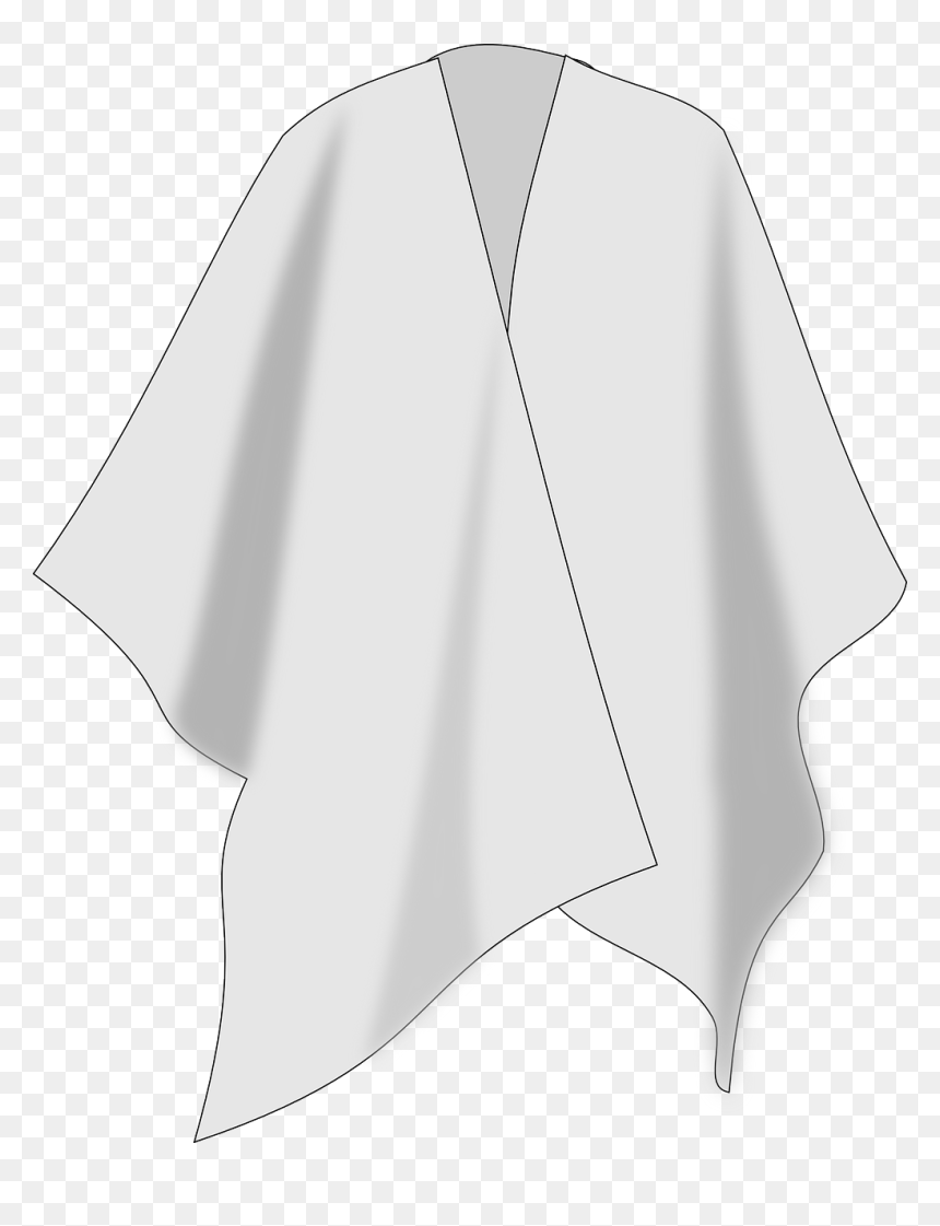 Dibujos De Una Ruana, HD Png Download - black cape png