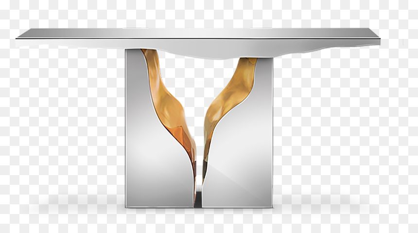 Console Table Modern Entryway Gold, HD Png Download - boca png