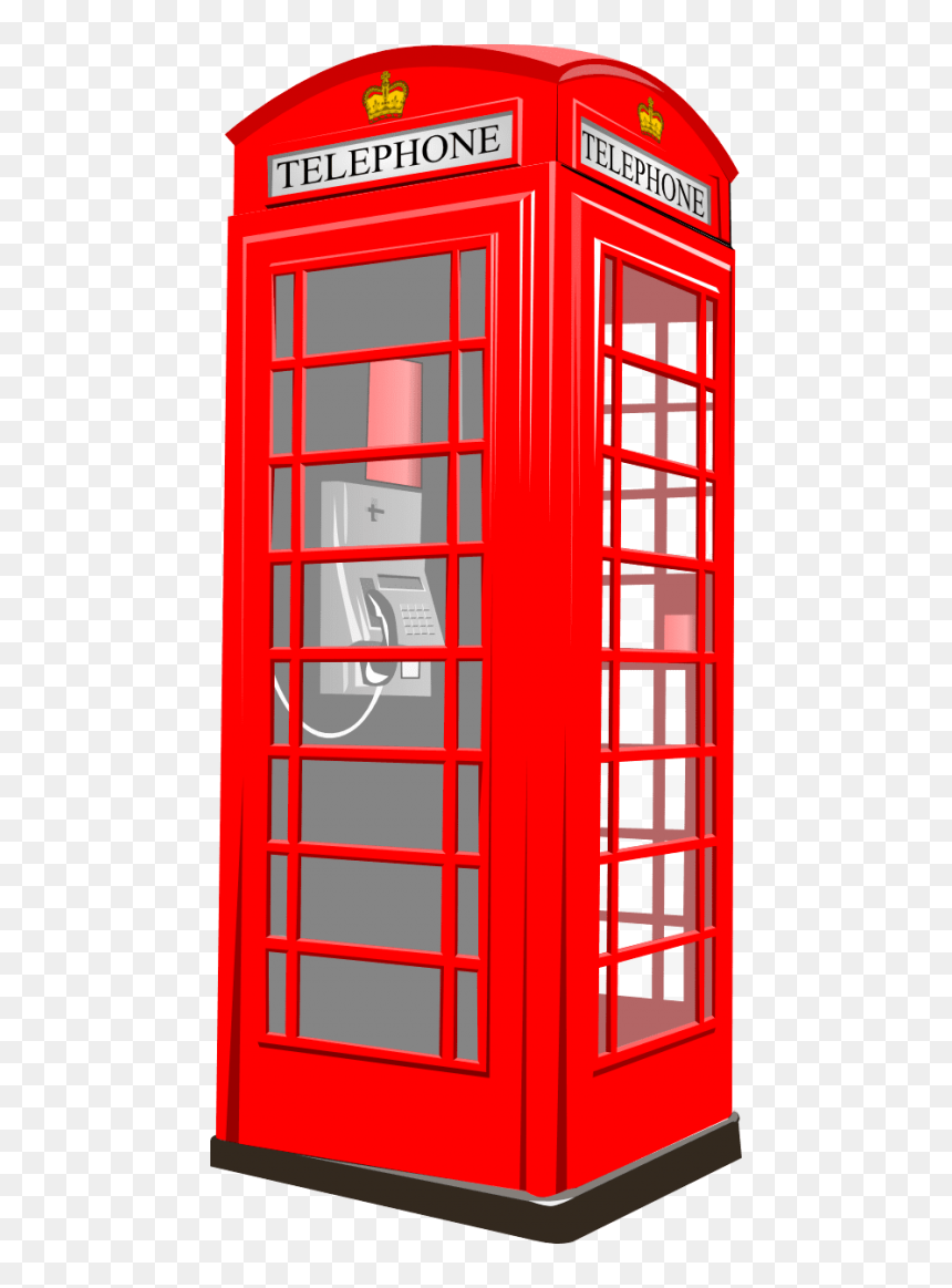 Phone Booth Png - Red Telephone Box Clipart, Transparent Png - photo booth hearts png