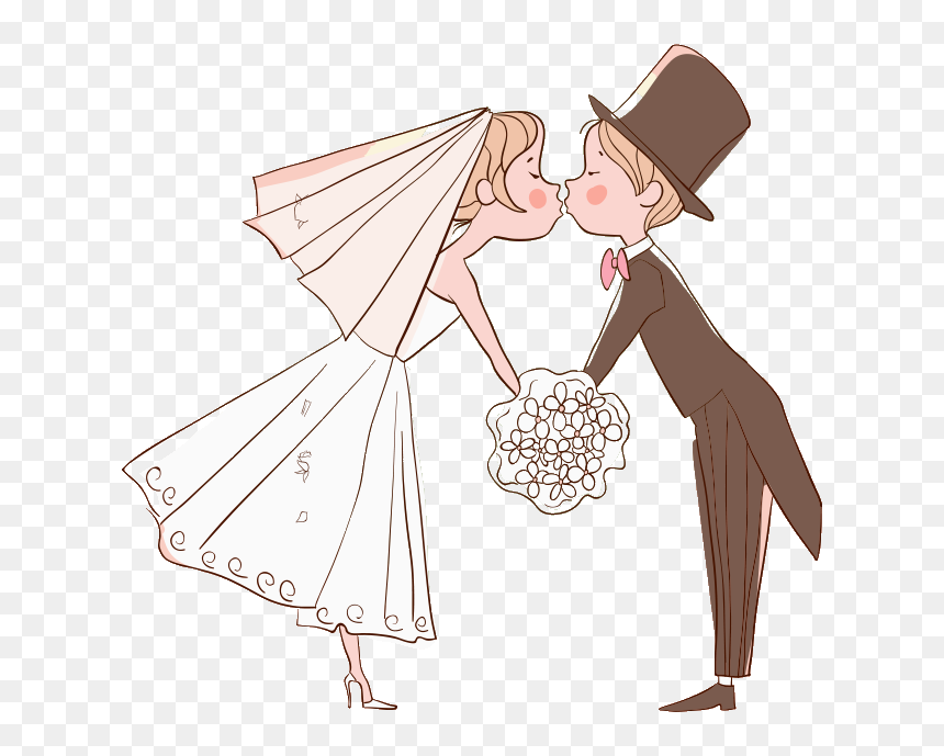 Girl Clipart Wedding - Wedding Illustration, HD Png Download - boda png