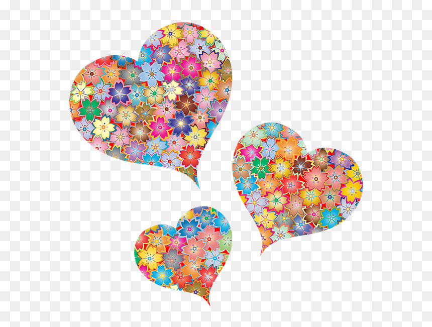 Free Illustrations, Party, 3d Shape, Florist, Invitation - Imagenes De Corazones Y Flores, HD Png Download - photo booth hearts png