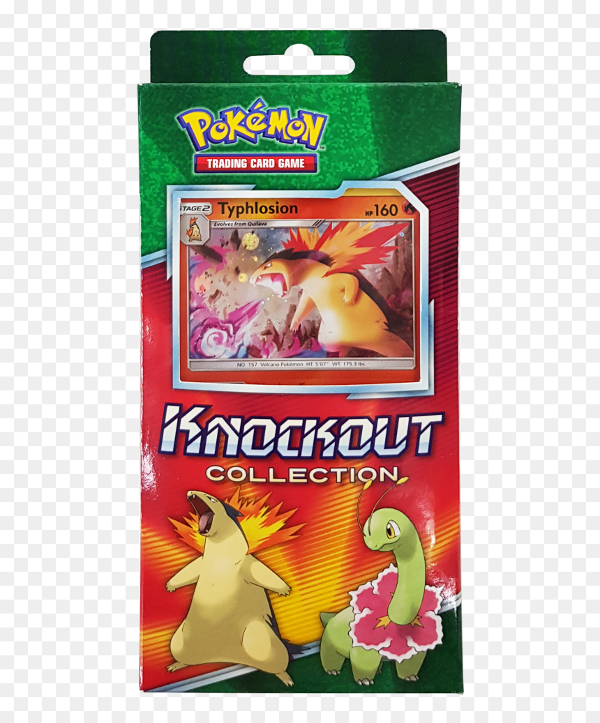 Knockout Collection- Typhlosion Image - Pokemon Knockout Collection, HD Png Download - pokemon card png
