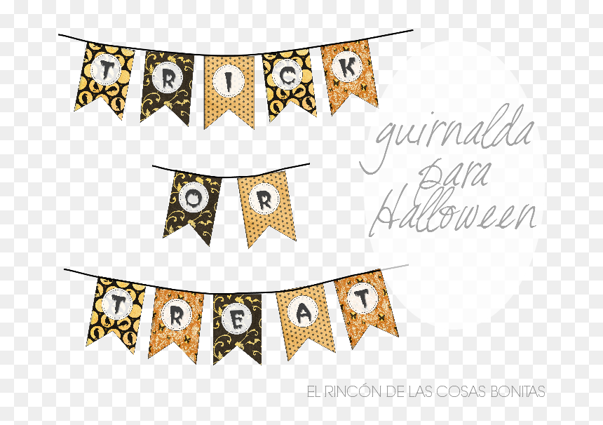 Freebie Guirnalda Imprimible Para Halloween - Owl, HD Png Download - halloween banner png