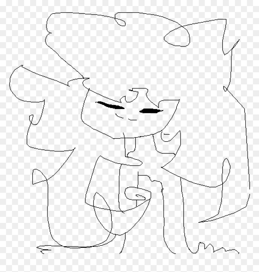 Line Art, HD Png Download - crazy hair png